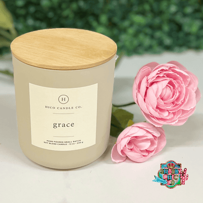 Hico Candle Company Candles - Grace Shabby Chic Boutique and Tanning Salon Large Candle - 12 oz