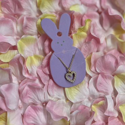 Jane Marie Children's Easter Charm Necklace Shabby Chic Boutique and Tanning Salon Pearl Heart