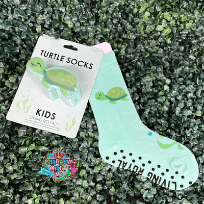 Living Royal Children's Turtle 3D Socks Shabby Chic Boutique and Tanning Salon