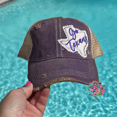 Purple Go Texans Cap Shabby Chic Boutique and Tanning Salon