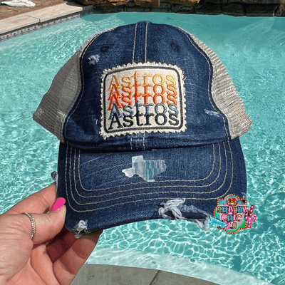 Stacked Team Cap - Denim Shabby Chic Boutique and Tanning Salon