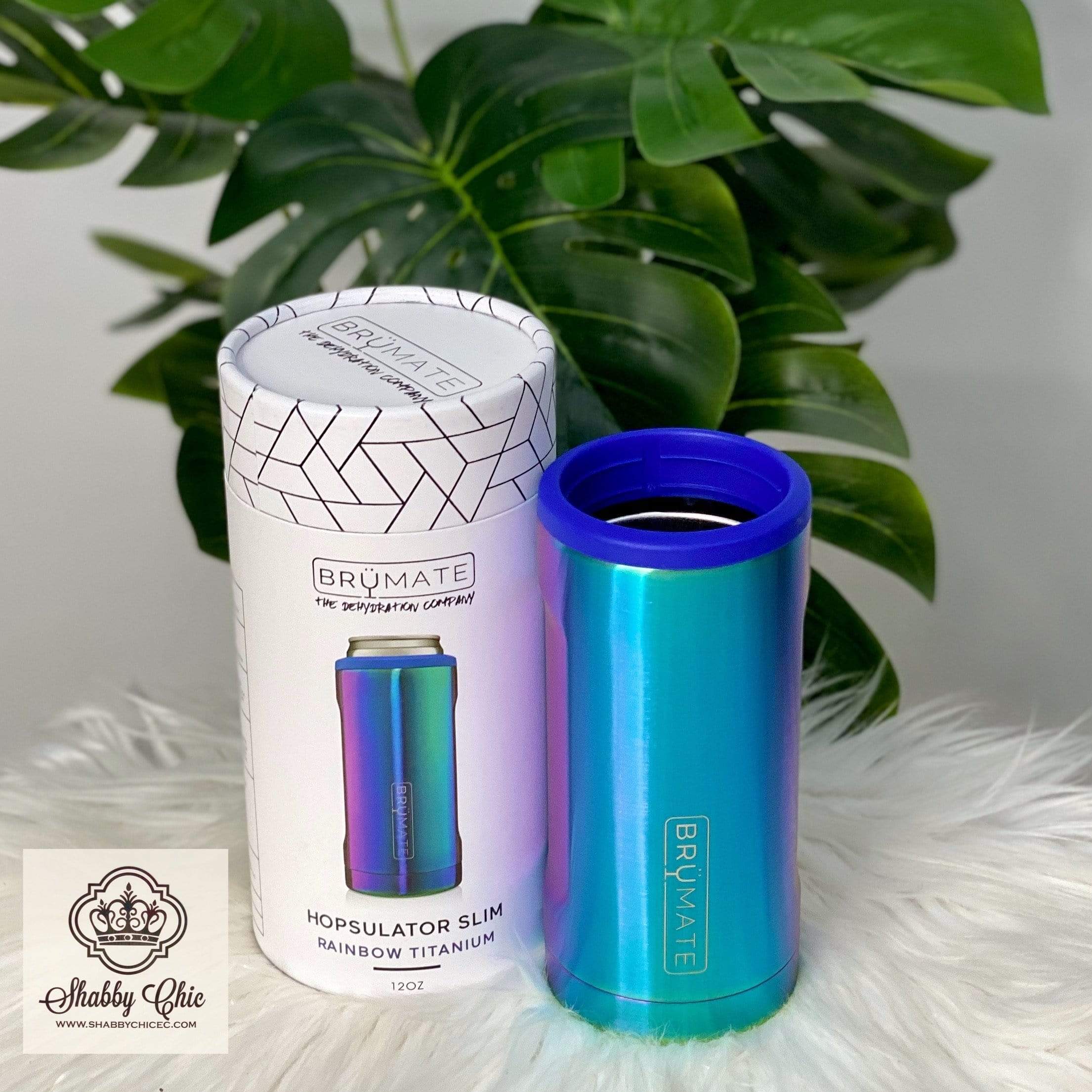 Brumate HOPSULATOR SLIM RAINBOW TITANIUM (12OZ SLIM CANS