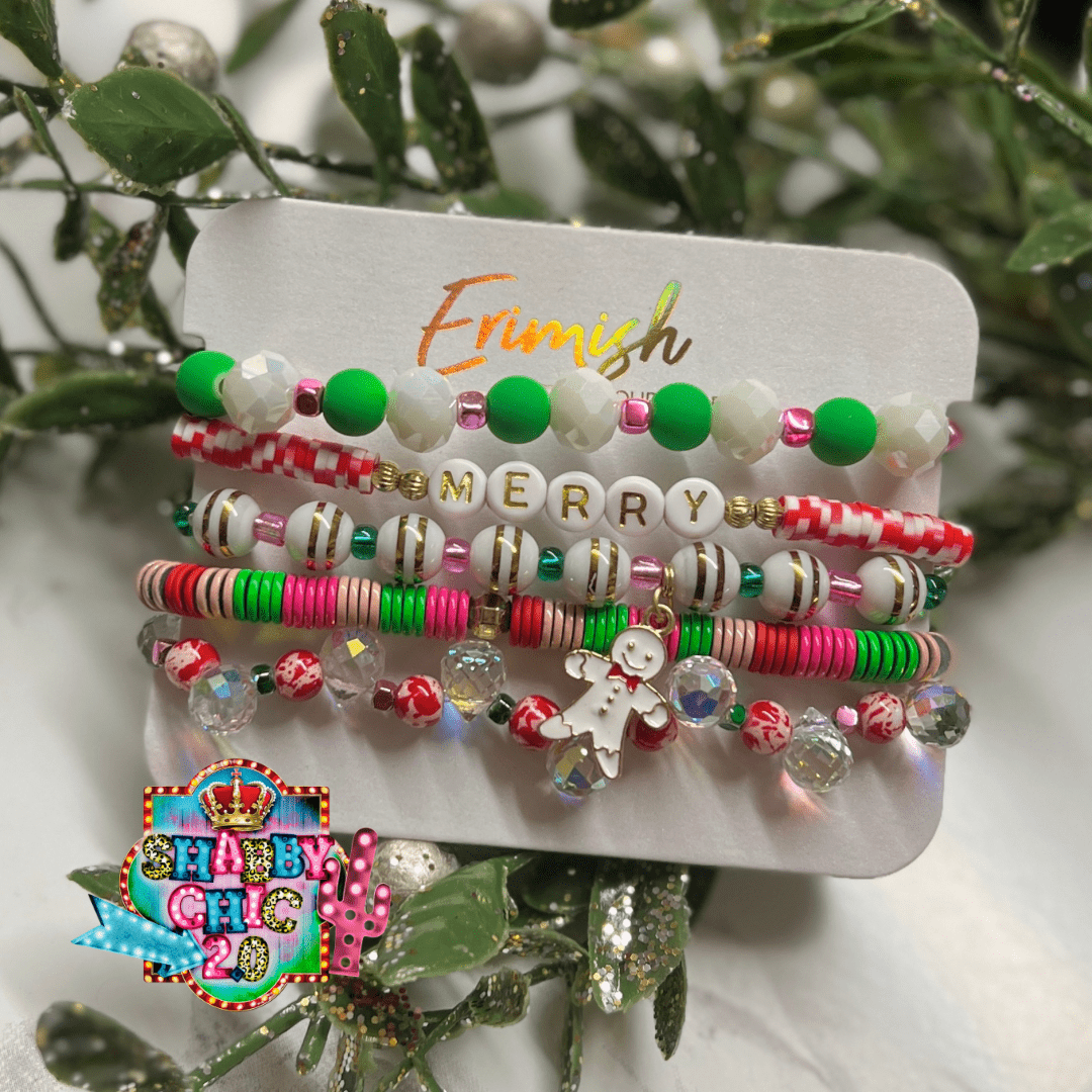 Erimish MERRY Bracelet Set Shabby Chic Boutique and Tanning Salon