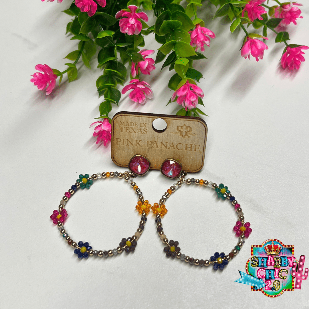Bountiful Earrings Silver by Pink Panache