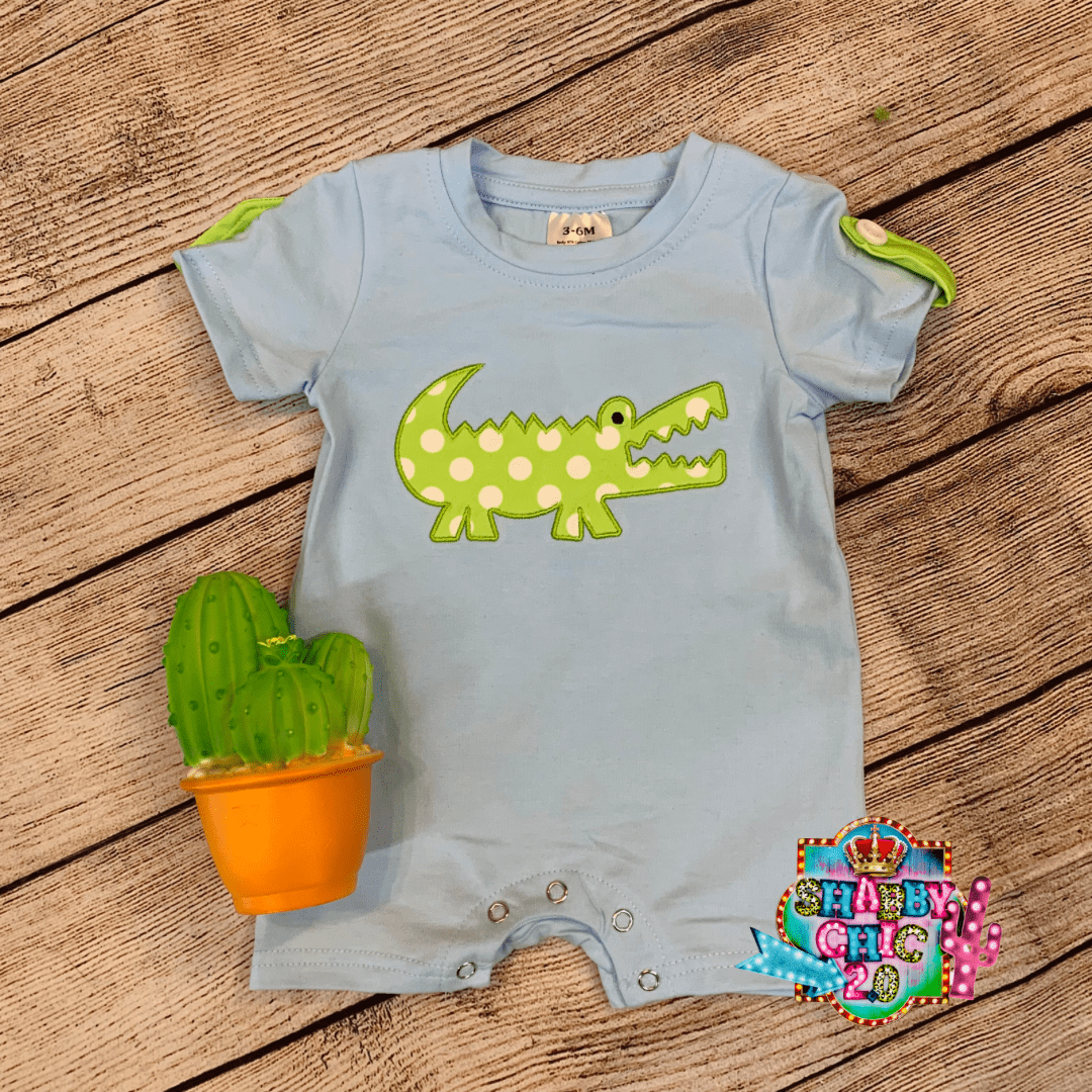Cute Alligator Full Sleeve Baby Romper