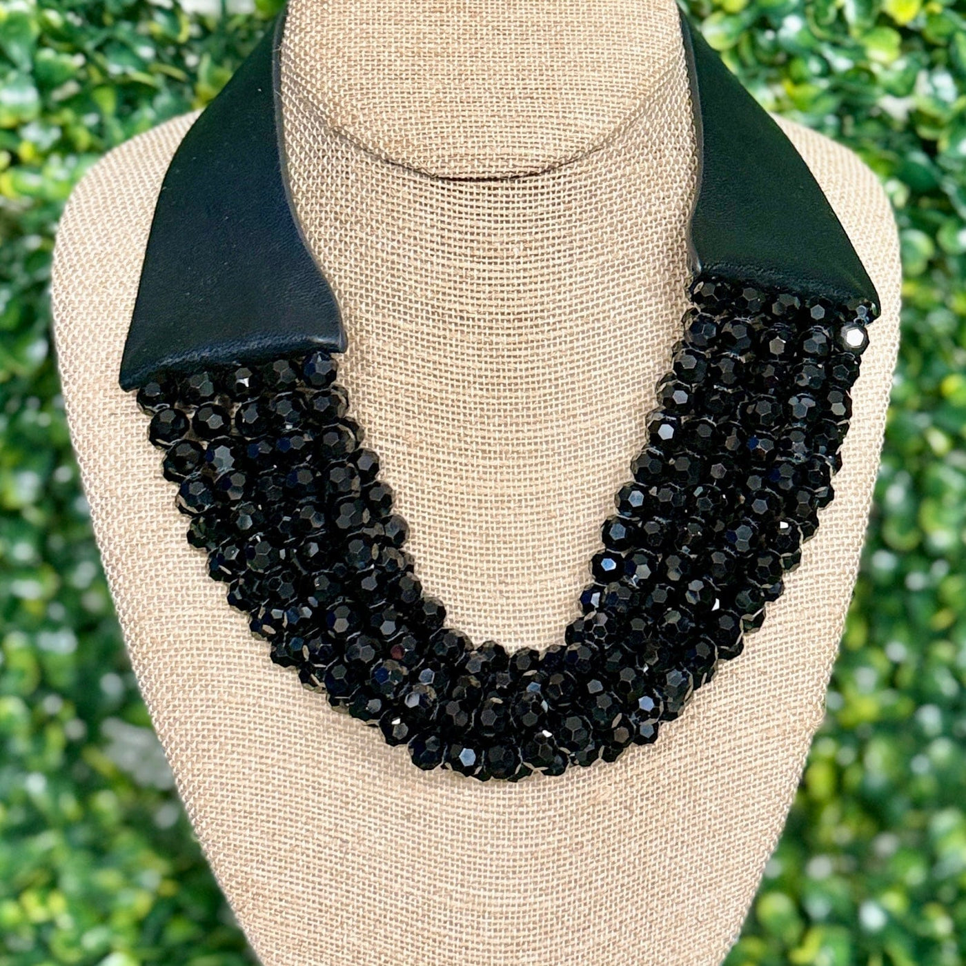 10 Strand Black Necklace Shabby Chic Boutique and Tanning Salon