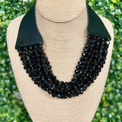 10 Strand Black Necklace Shabby Chic Boutique and Tanning Salon