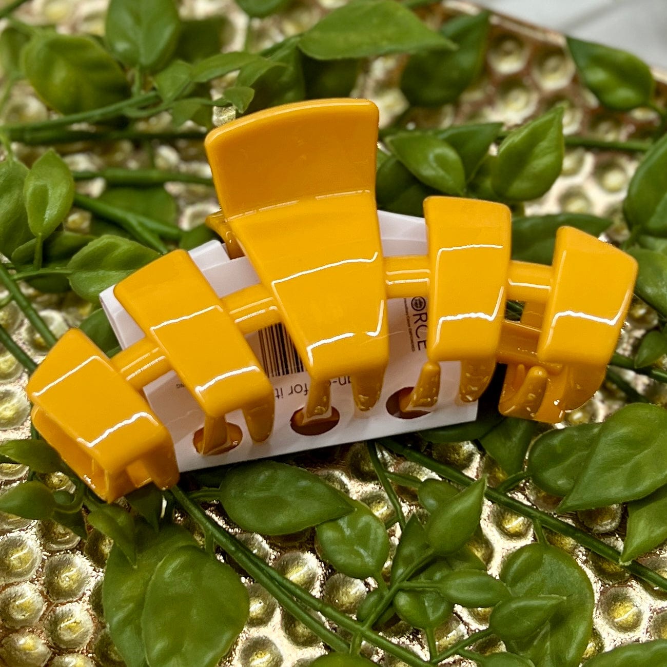 2024 Summer Edition Teleties Shabby Chic Boutique and Tanning Salon Classic Large Hair Clip - Mango