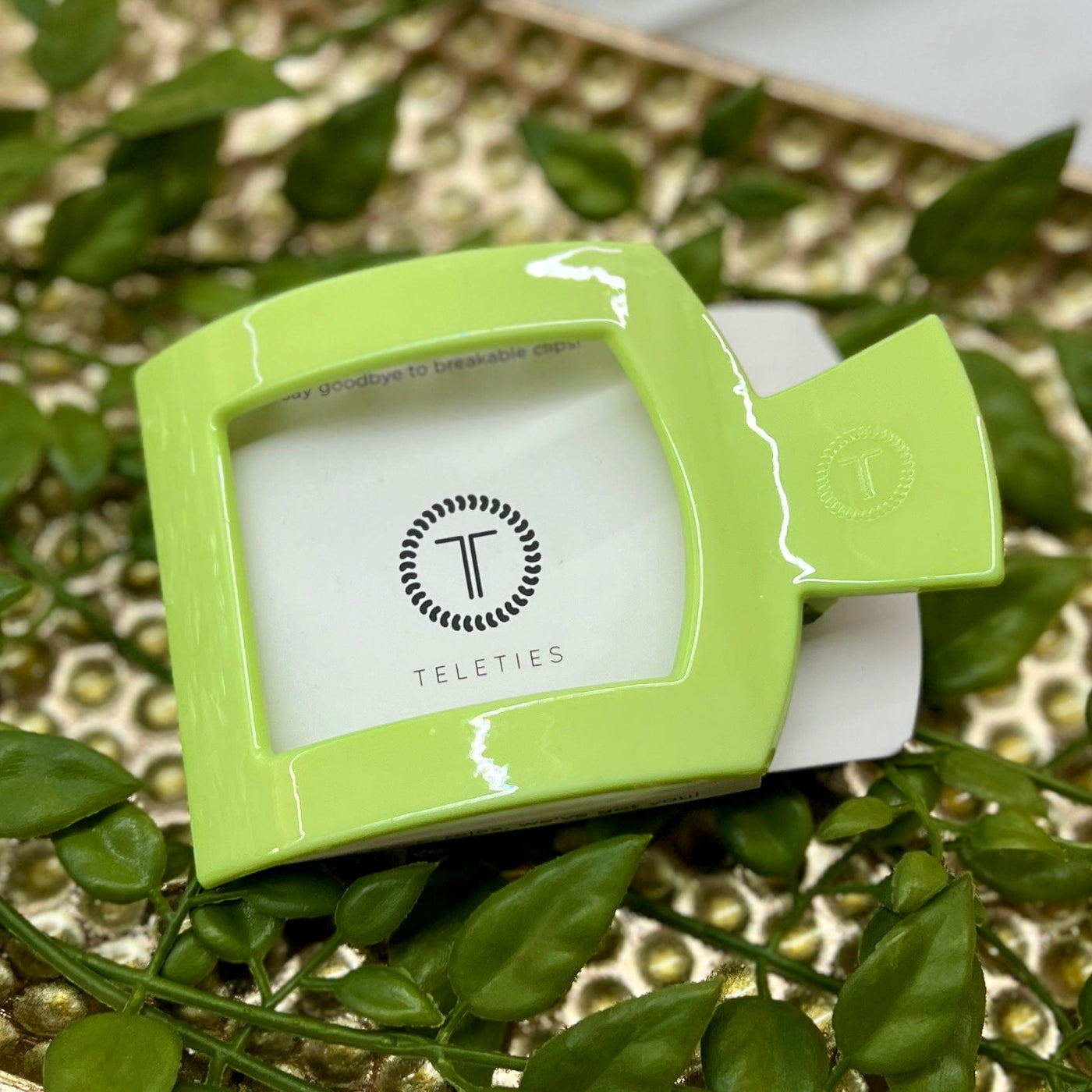 2024 Summer Edition Teleties Shabby Chic Boutique and Tanning Salon Large Square Flat - Aloe There!