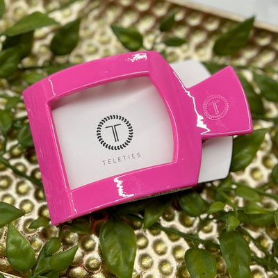 2024 Summer Edition Teleties Shabby Chic Boutique and Tanning Salon Large Square Flat - Paradise Pink