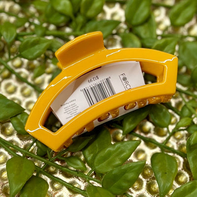 2024 Summer Edition Teleties Shabby Chic Boutique and Tanning Salon Open Medium Hair Clip - Mango