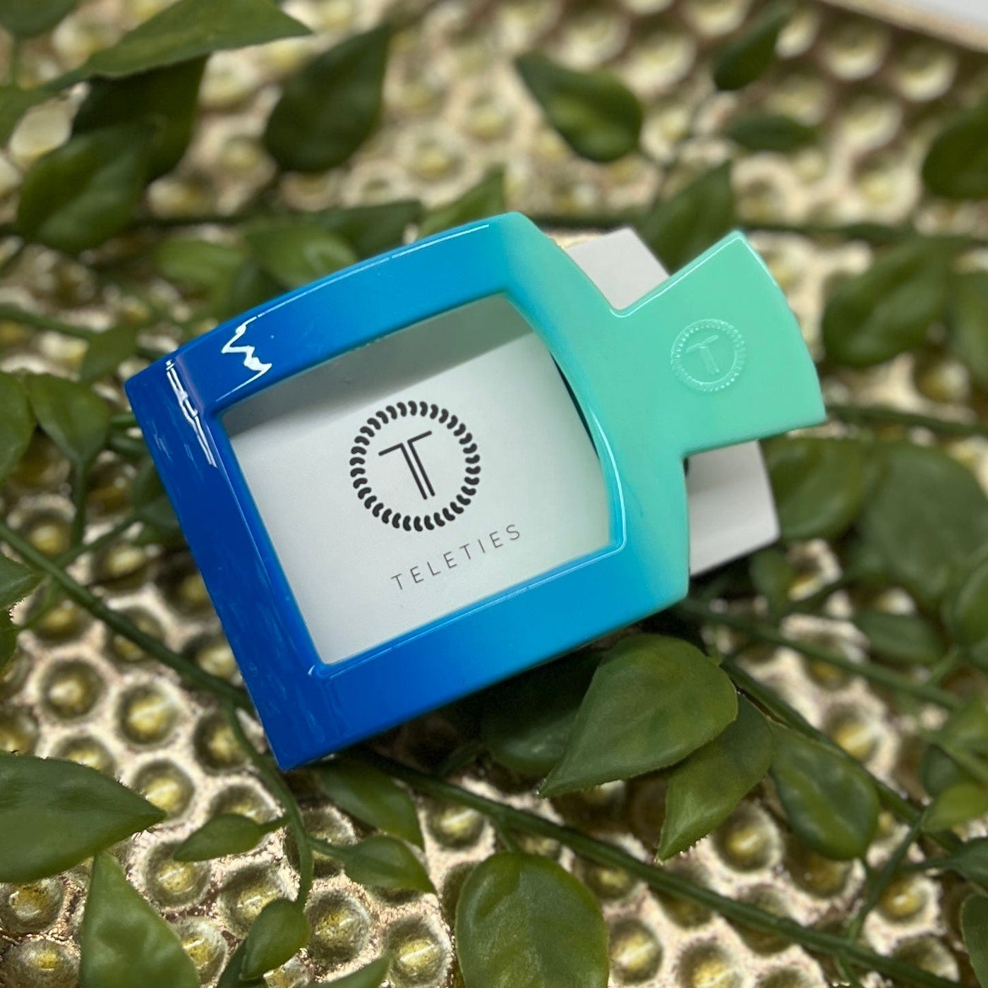 2024 Summer Edition Teleties Shabby Chic Boutique and Tanning Salon Small Square Flat - Poolside