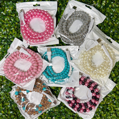 2025 Beaded Phone Chargers Shabby Chic Boutique and Tanning Salon