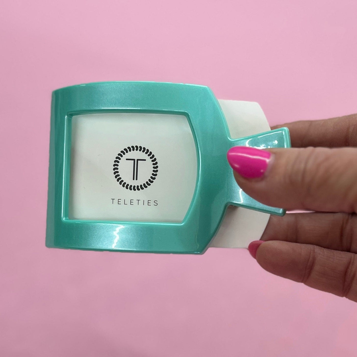 2025 Spring Teleties Shabby Chic Boutique and Tanning Salon Medium Flat Square - Totally Turquoise