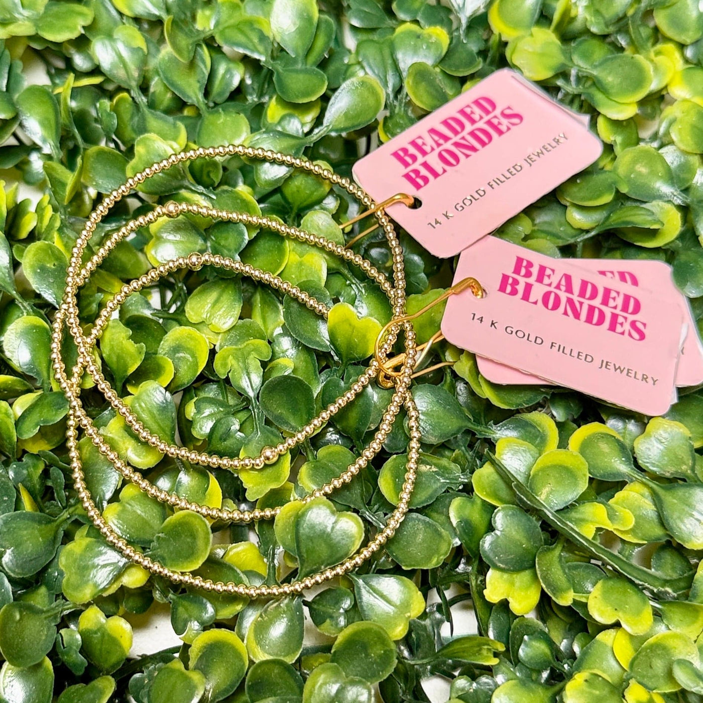 2mm Gold Beaded Bracelet Beaded Blondes