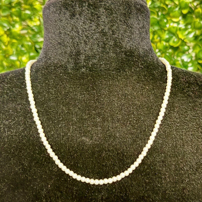 3mm Pearl Necklace Shabby Chic Boutique and Tanning Salon