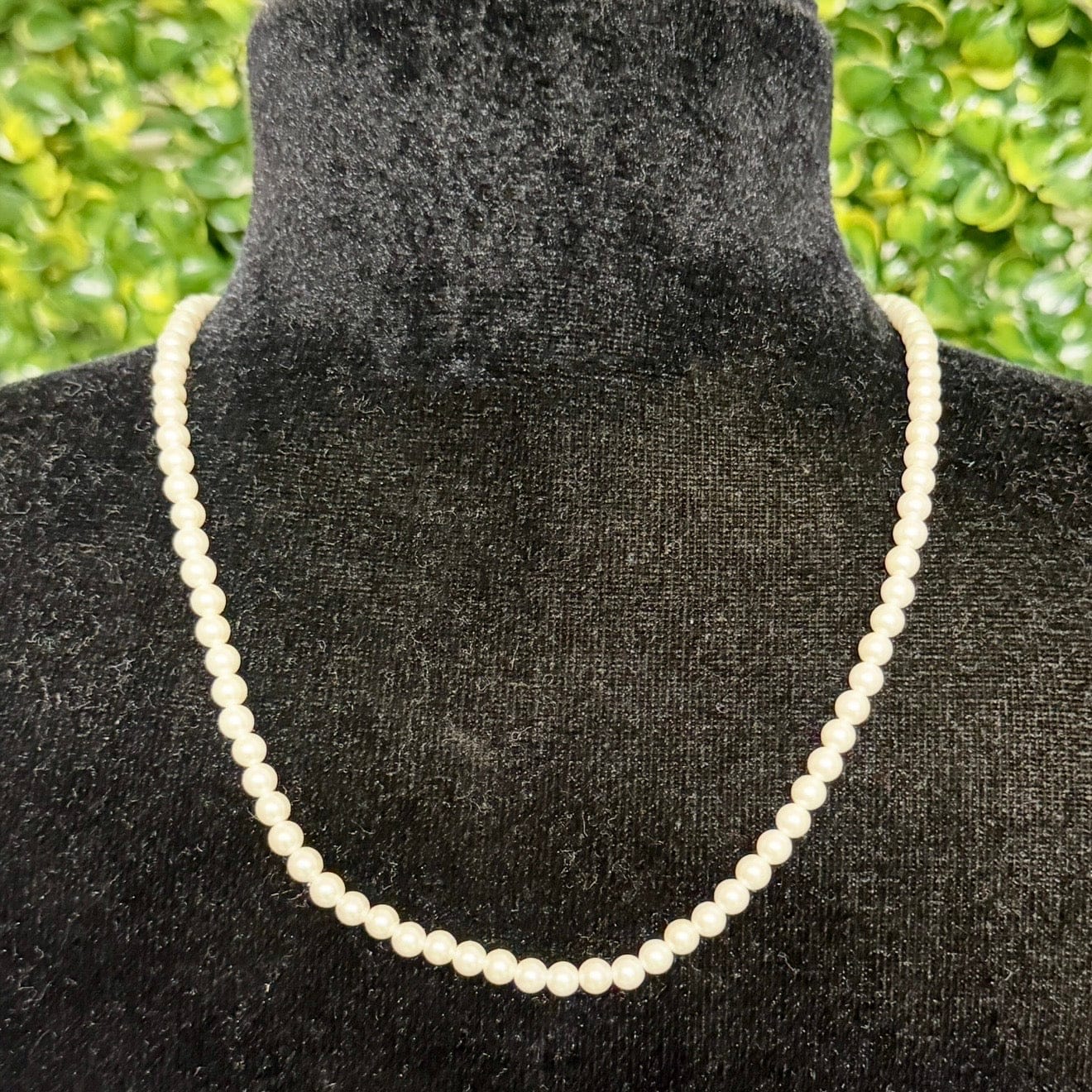 4mm Pearl Necklace Shabby Chic Boutique and Tanning Salon