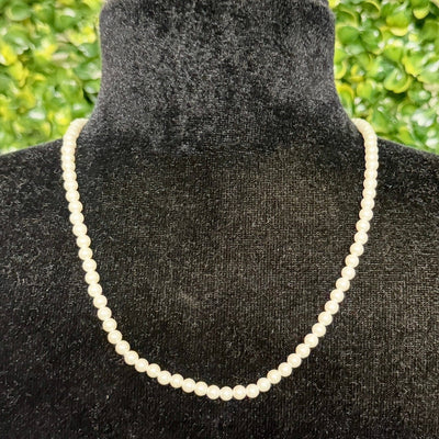 4mm Pearl Necklace Shabby Chic Boutique and Tanning Salon