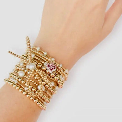 A&M Charm Bracelet Beaded Blondes