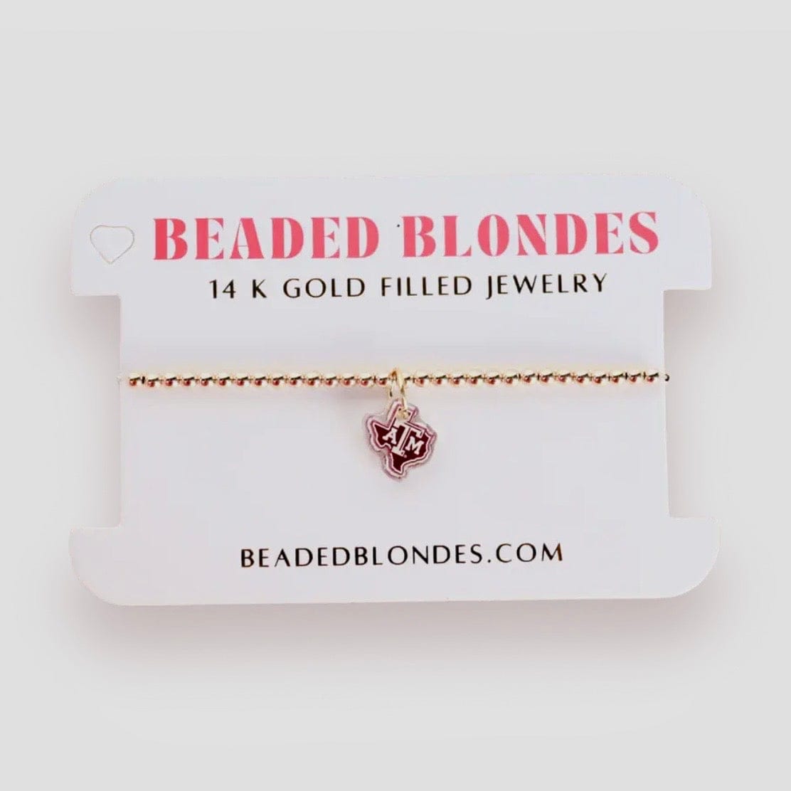 A&M Charm Bracelet Beaded Blondes