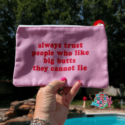 Always Trust People Makeup Bag Shabby Chic Boutique and Tanning Salon