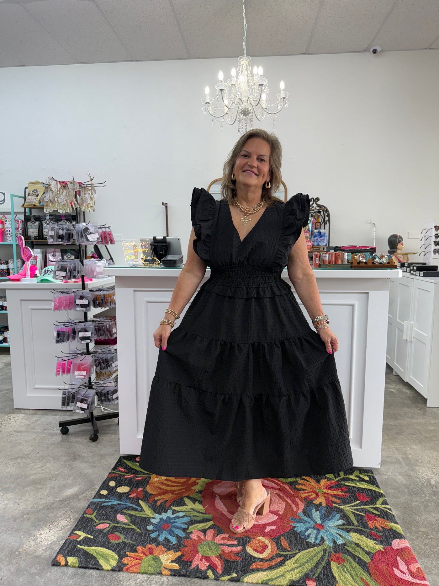 Are You Ready Yet Dress - Black Shabby Chic Boutique and Tanning Salon
