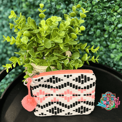 Assorted Coin Purses Shabby Chic Boutique and Tanning Salon Black/Coral