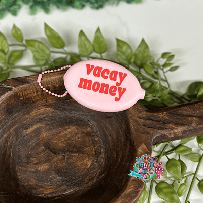 Assorted Money Coin Pouch Shabby Chic Boutique and Tanning Salon Vacay Money
