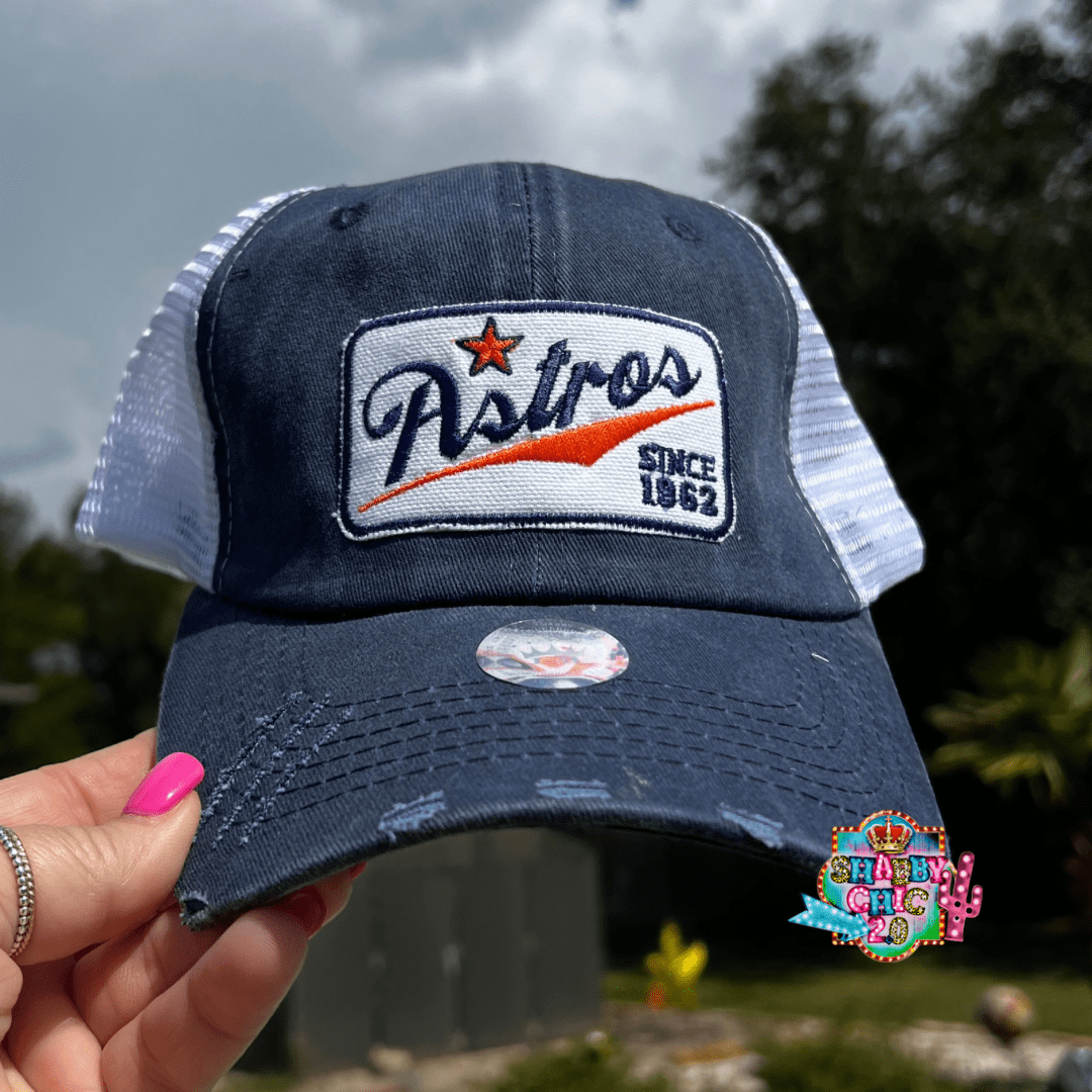 Baseball Team Cap - Navy Shabby Chic Boutique and Tanning Salon