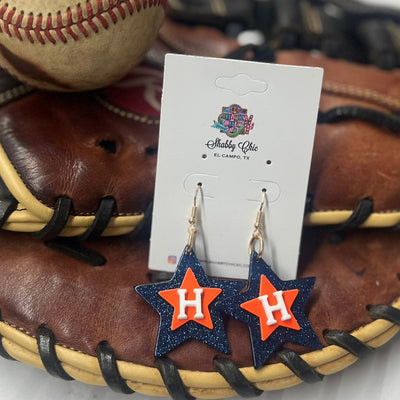 Baseball Team Earrings Shabby Chic Boutique and Tanning Salon
