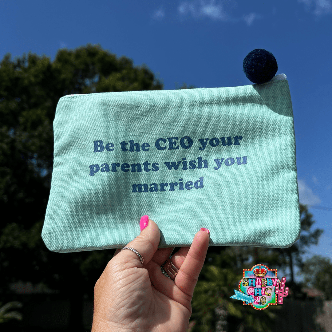 Be The CEO Makeup Bag Shabby Chic Boutique and Tanning Salon