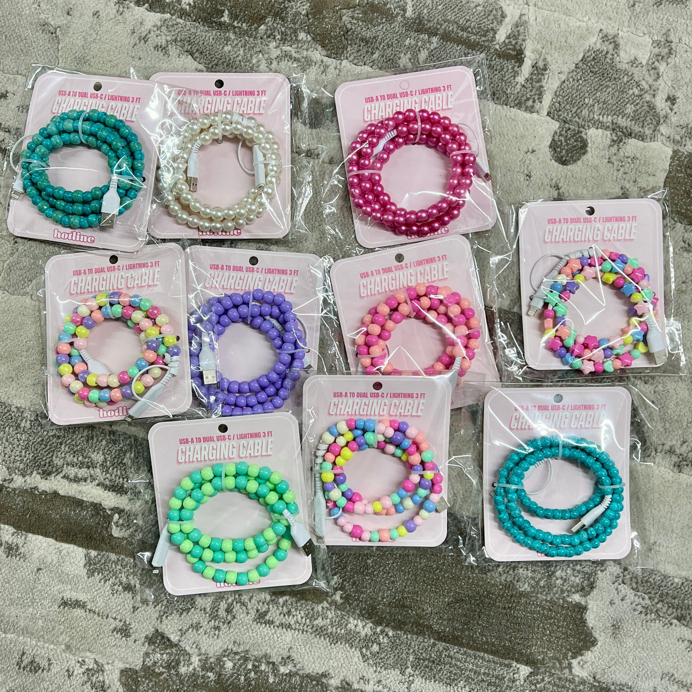 Beaded Phone Chargers Shabby Chic Boutique and Tanning Salon