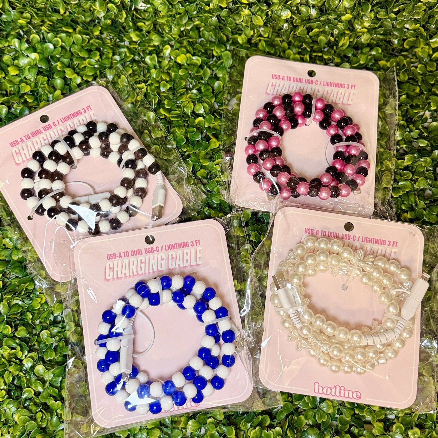 Beaded Phone Chargers Shabby Chic Boutique and Tanning Salon