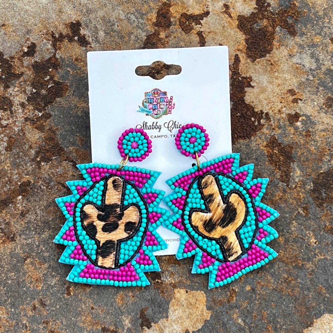 Beaded Southwest Earrings Shabby Chic Boutique and Tanning Salon