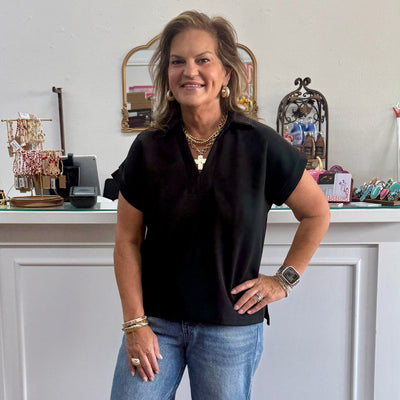 Better Than Ordinary Top - Black Shabby Chic Boutique and Tanning Salon