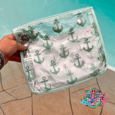 Bogg® Bag Decorative Inserts - Anchor Turquoise Shabby Chic Boutique and Tanning Salon