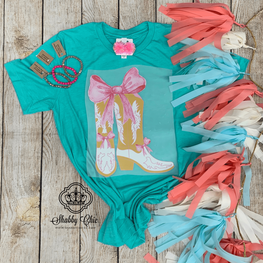 Boots and Bows Tee Shabby Chic Boutique and Tanning Salon