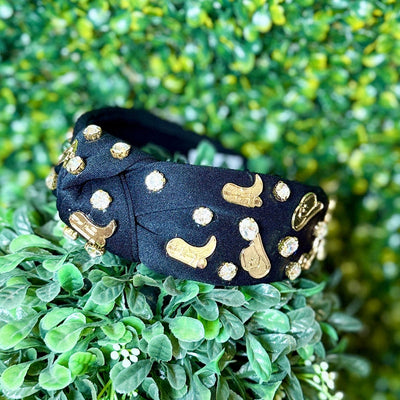 Boots and Hats Headbands Shabby Chic Boutique and Tanning Salon Black