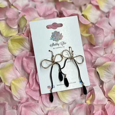Bow Earrings Shabby Chic Boutique and Tanning Salon