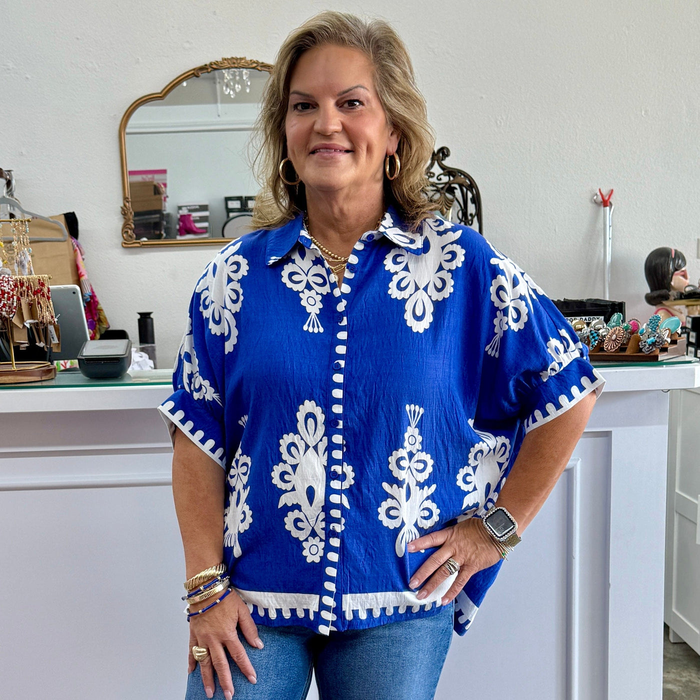 Call It Your Way Top - Blue Shabby Chic Boutique and Tanning Salon