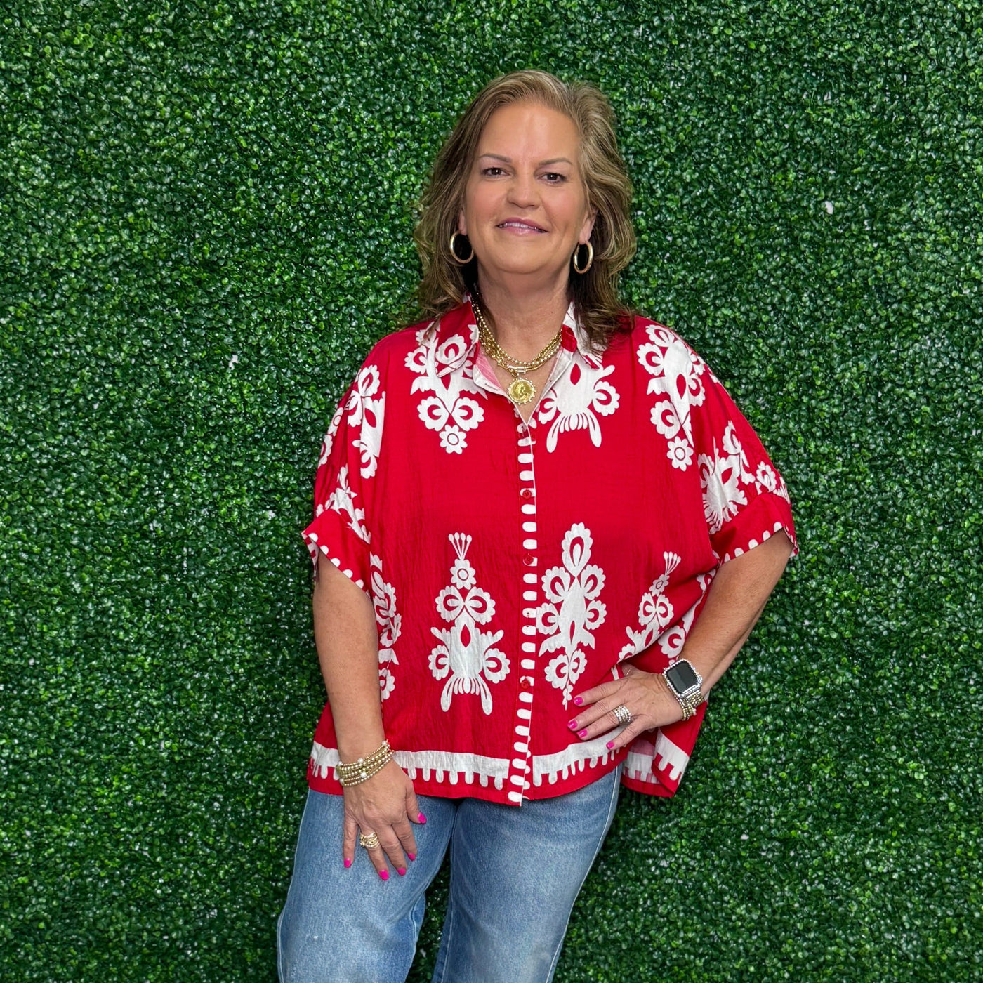 Call It Your Way Top - Red Shabby Chic Boutique and Tanning Salon