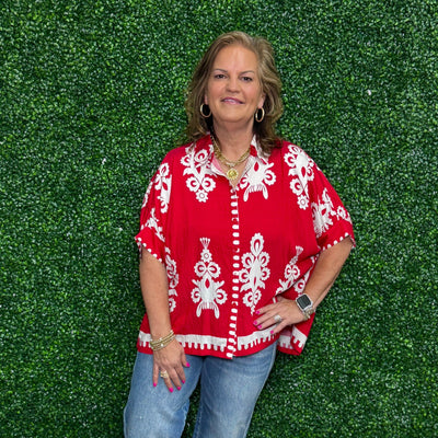 Call It Your Way Top - Red Shabby Chic Boutique and Tanning Salon