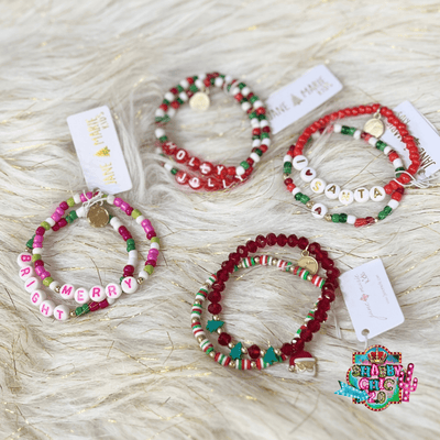 Children's Christmas Bracelets Shabby Chic Boutique and Tanning Salon
