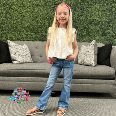 Children's Mid Rise Flare Jeans Shabby Chic Boutique and Tanning Salon