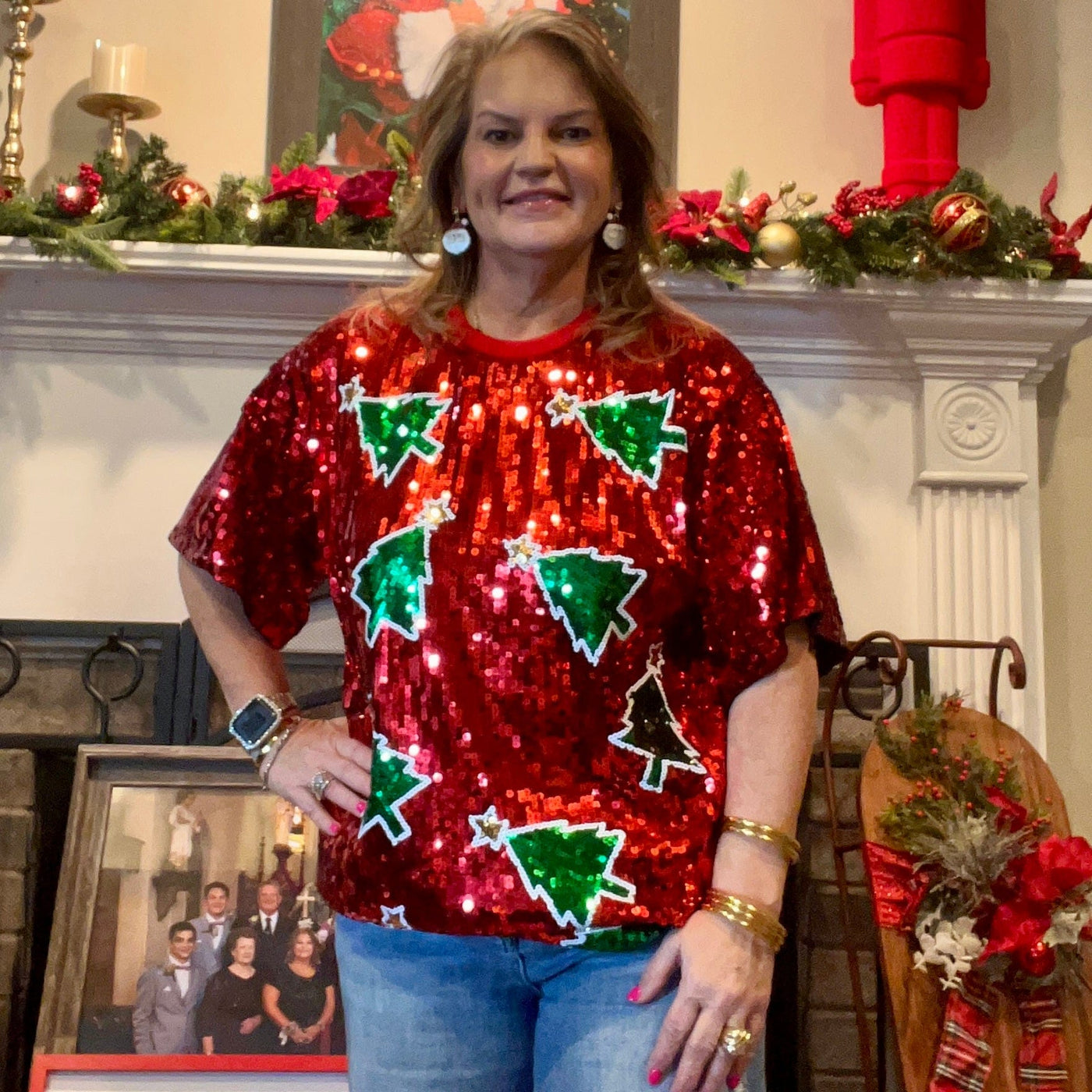 christmas sequin shirt dress Sparkle Bright Sequin Shirt Dress