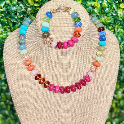 Chunky Necklace or Bracelet - Multi Shabby Chic Boutique and Tanning Salon