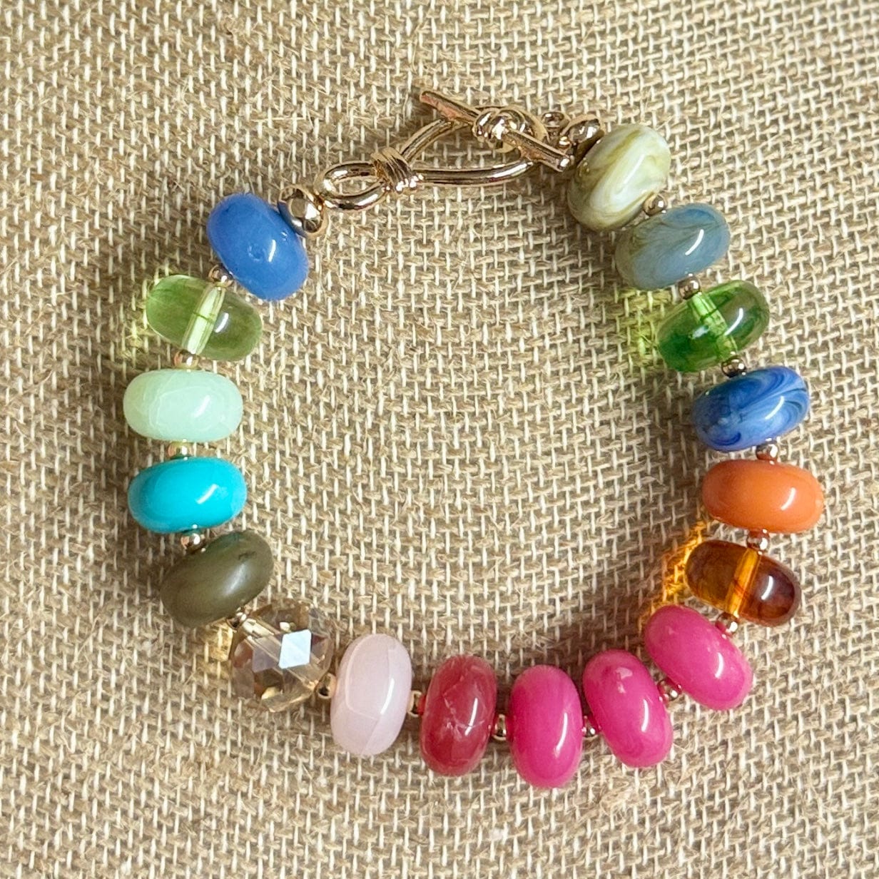 Chunky Necklace or Bracelet - Multi Shabby Chic Boutique and Tanning Salon Bracelet