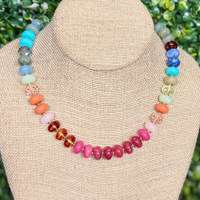 Chunky Necklace or Bracelet - Multi Shabby Chic Boutique and Tanning Salon Necklace