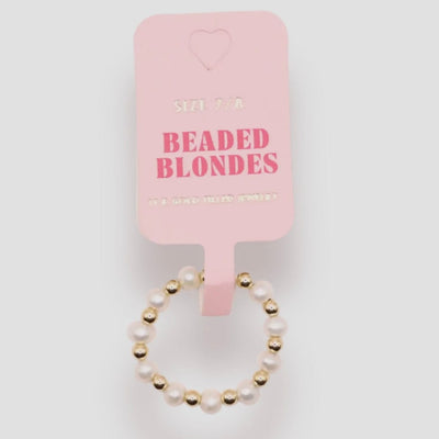 Coastal Pearl Ring Beaded Blondes