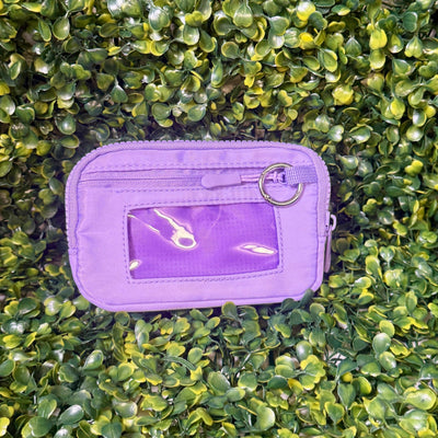 Coin/Credit Card Pouch Shabby Chic Boutique and Tanning Salon Lavendar